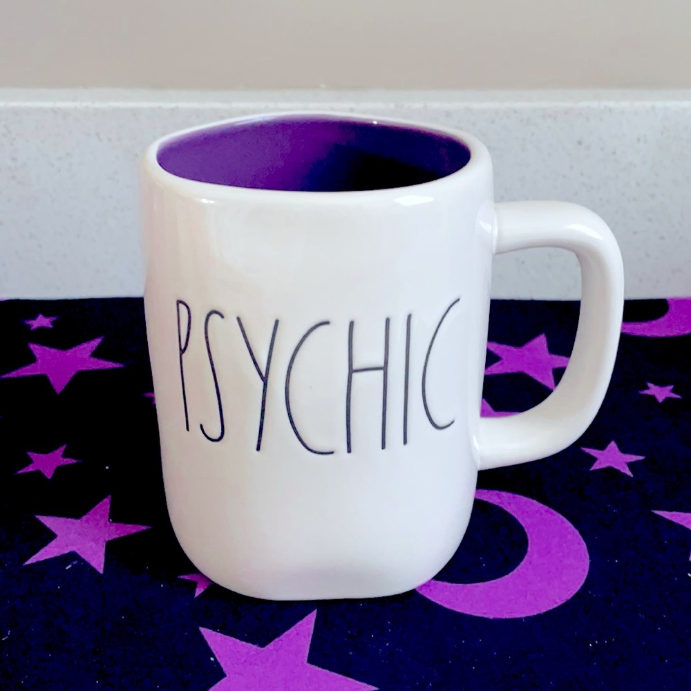 RAE DUNN PSYCHIC FARMHOUSE HALLOWEEN FALL COFFEE TEA MUG